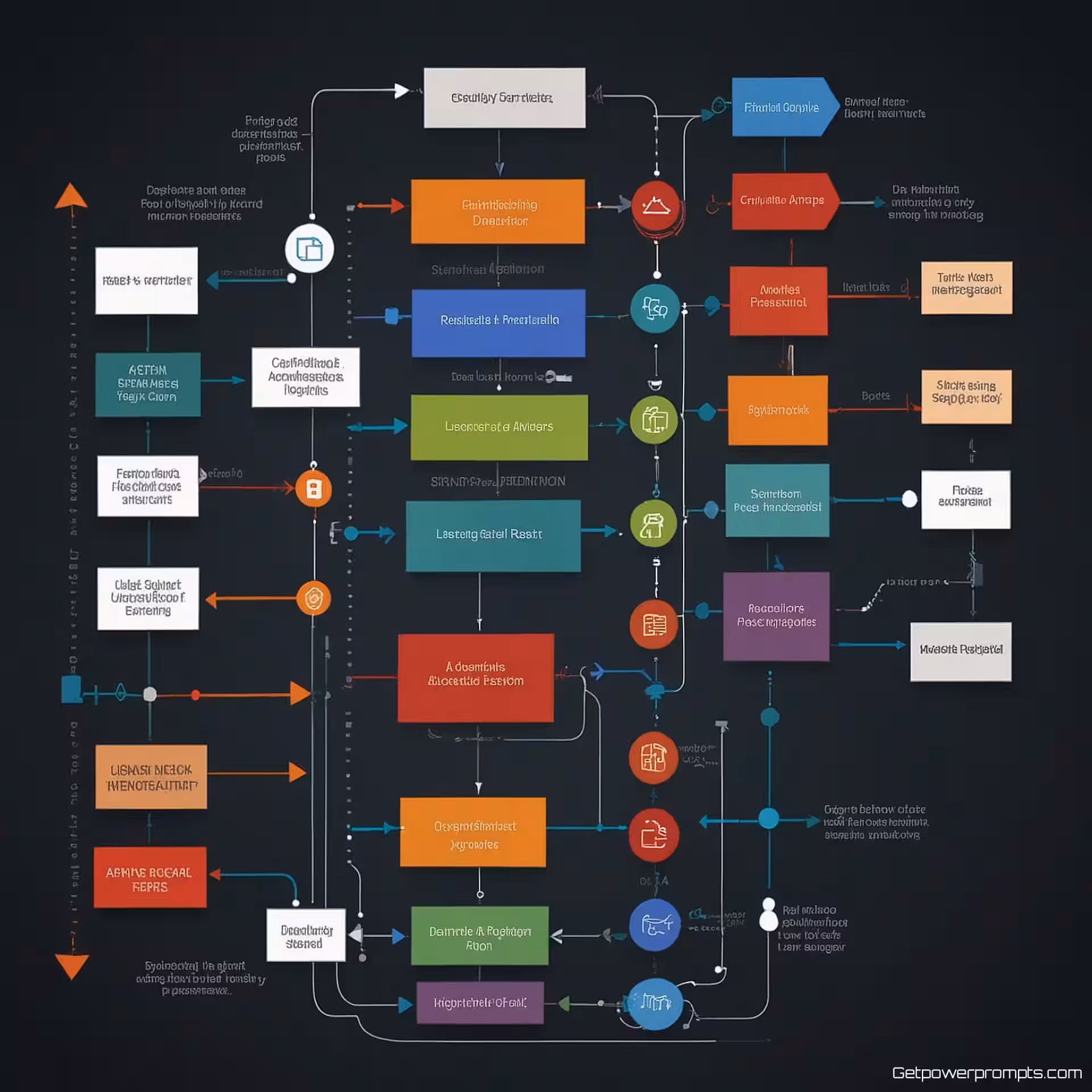 Computer, diagram van het assemblageproces, plat ontwerp, visualisatie van opeenvolgende stappen, wit achtergrond, studio verlichting, educatief werkstroomdiagram, richtingspijlen, processtroomindicatoren, duidelijke voortgangsmarkeringen