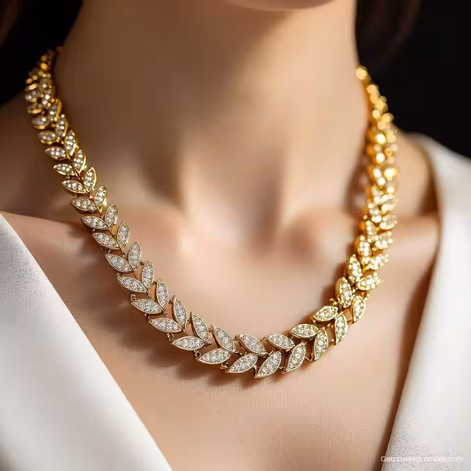 Gouden ketting, dramatische productfotografie, dramatische zijverlichting verlichting, donkere studio achtergrond achtergrond, close-up compositie perspectief, cinematografische sfeer, hoog contrast, professionele e-commerce presentatie, scherpe details, stemmige esthetiek