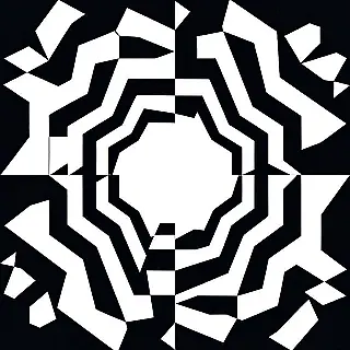 Hexagon patroon, minimalistisch posterontwerp, monochroom kleurenschema, gecentreerd perspectief, rustig atmosfeer, minimalistische geometrische patronen, abstracte vormen, schone lijnen, moderne kunst esthetiek, negatieve ruimte, symmetrische compositie