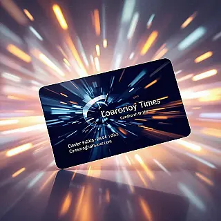 Zakelijk visitekaartje, bewegingsonscherpe fotografie, energieke sfeer, studiobelichting belichting, effen achtergrond achtergrond, dynamische beweging, professionele zakelijke esthetiek, snelheidseffect, artistieke bewegingsopname, scherpe onderwerpfocus met wazige bewegingssporen