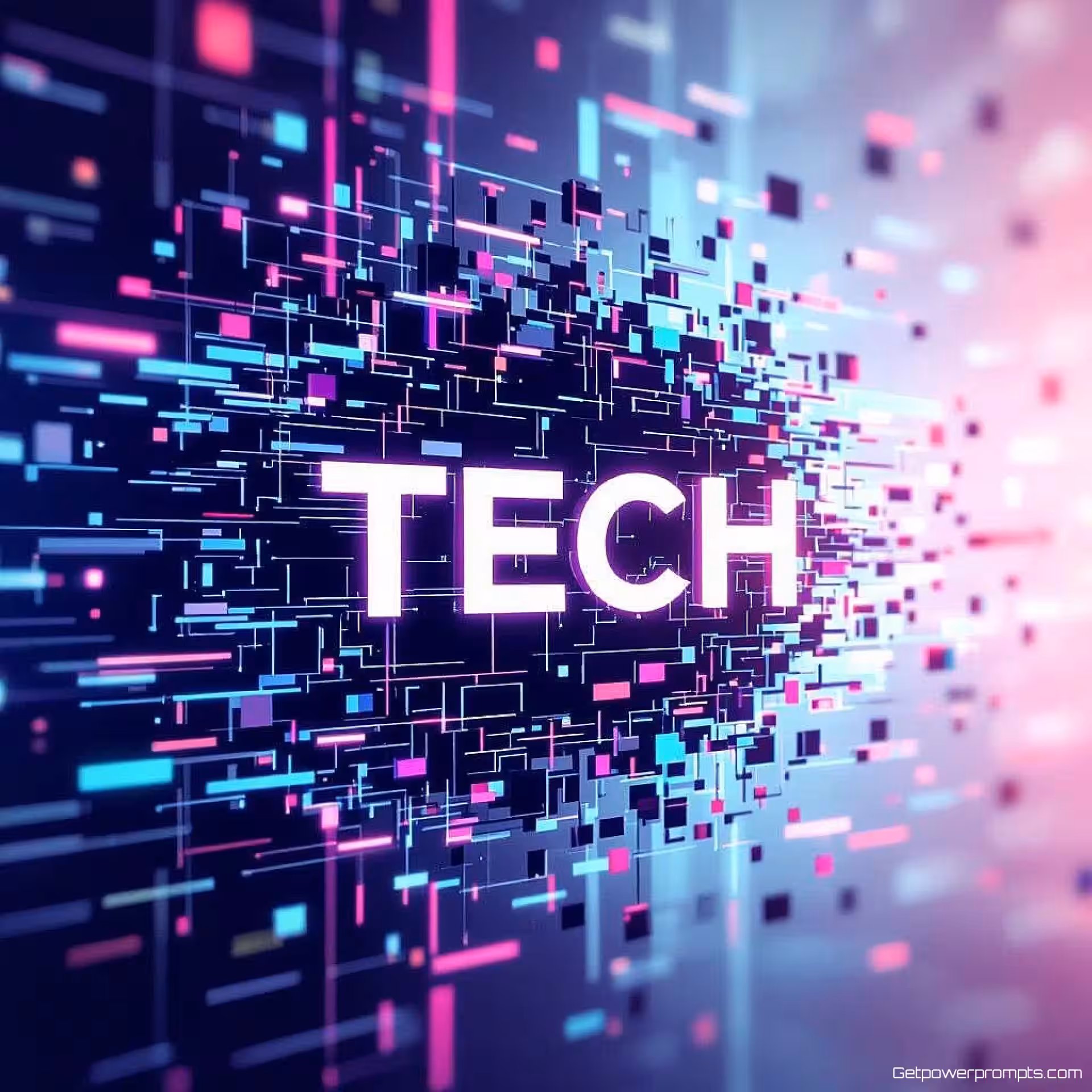 Modern tech startup embleem, digitale glitch art, pixelverplaatsingsvervorming vervorming, digitaal draadmodel raster achtergrond, neon cyaan en magenta kleurenschema, futuristisch sfeer, pixelvervormingseffecten, cyberpunk esthetiek, digitale corruptie visueel, professionele merkidentiteit, moderne glitch presentatie, schone compositie