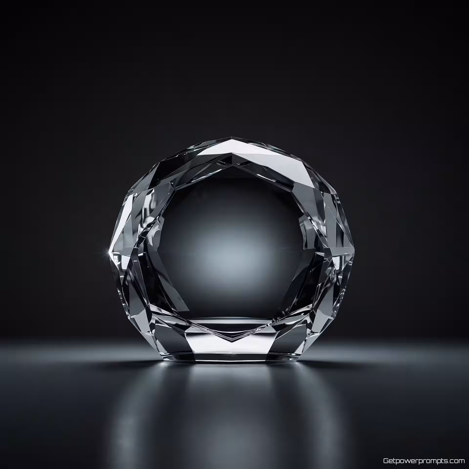 Icoon symbool, glasoppervlak reflectie, kristalhelder vervorming, studio verlichting verlichting, professioneel atmosfeer, transparant materiaal effecten, realistische glastextuur, professionele merkvisualisatie, schone compositie, optische vervorming