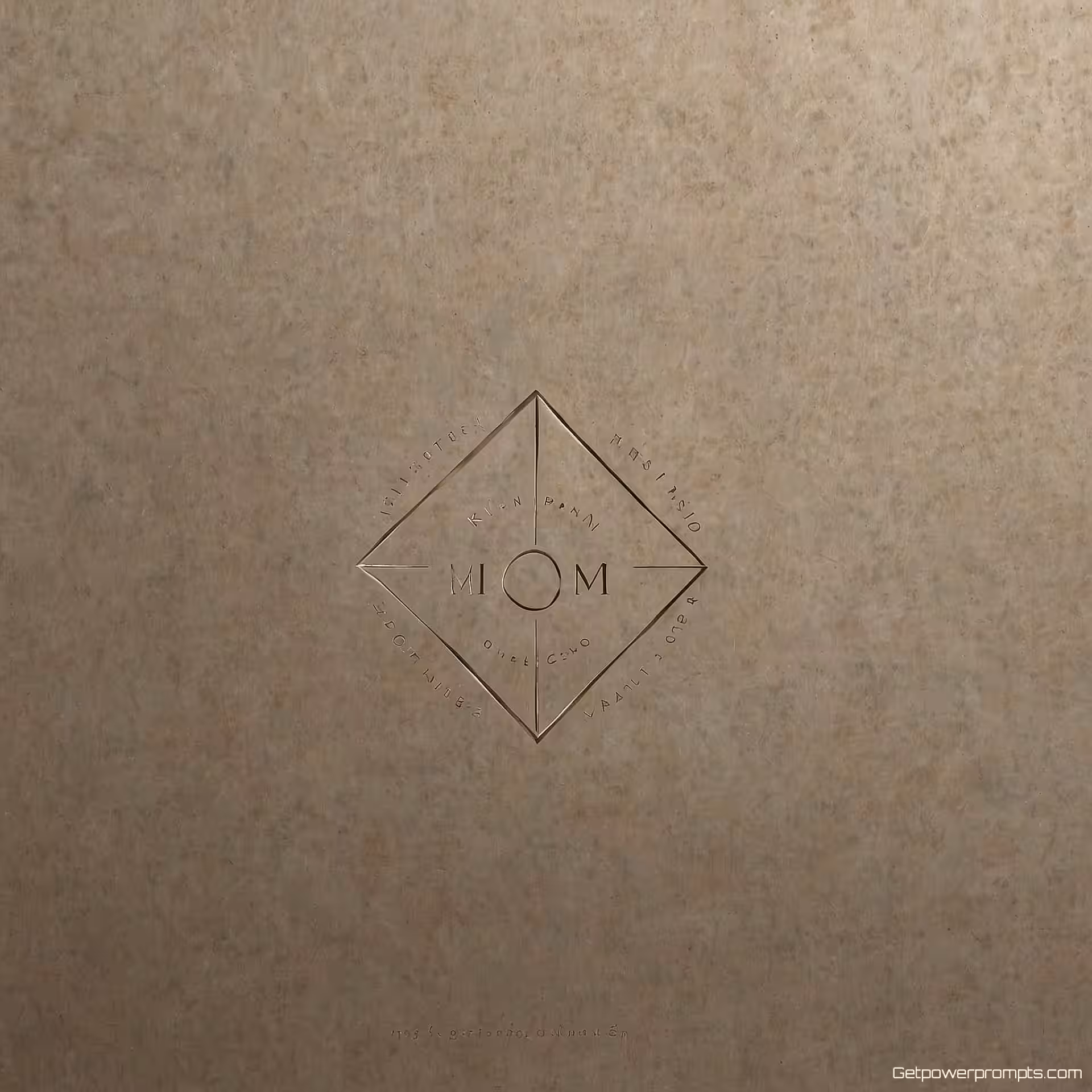 Minimalistisch geometrisch logo, watermark overlay, getextureerd papier oppervlak, nauwelijks zichtbaar dekking, zachte studio verlichting belichting, professionele atmosfeer atmosfeer, subtiele merkintegratie, professionele presentatie, natuurlijke integratie, schone compositie, merkidentiteitsvisualisatie