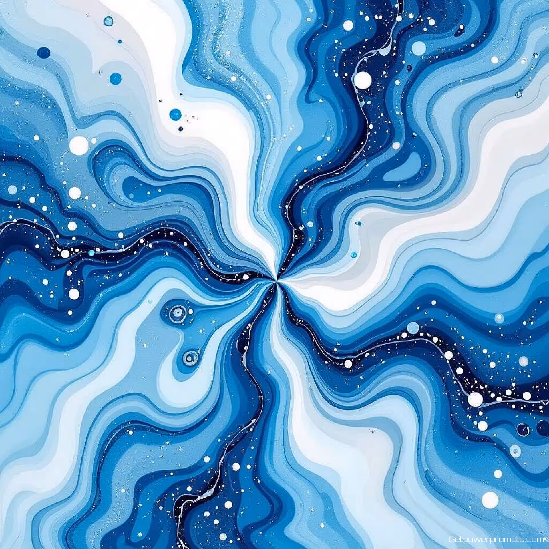 Ster, vloeibare kunststijl, oceaan blauwen kleurenschema, effen wit achtergrond, marmer oppervlak, organische stroompatronen, vloeibare bewegingseffect, abstracte vormen, professionele branding, vectorstijl, scherpe focus, commercieel gebruik