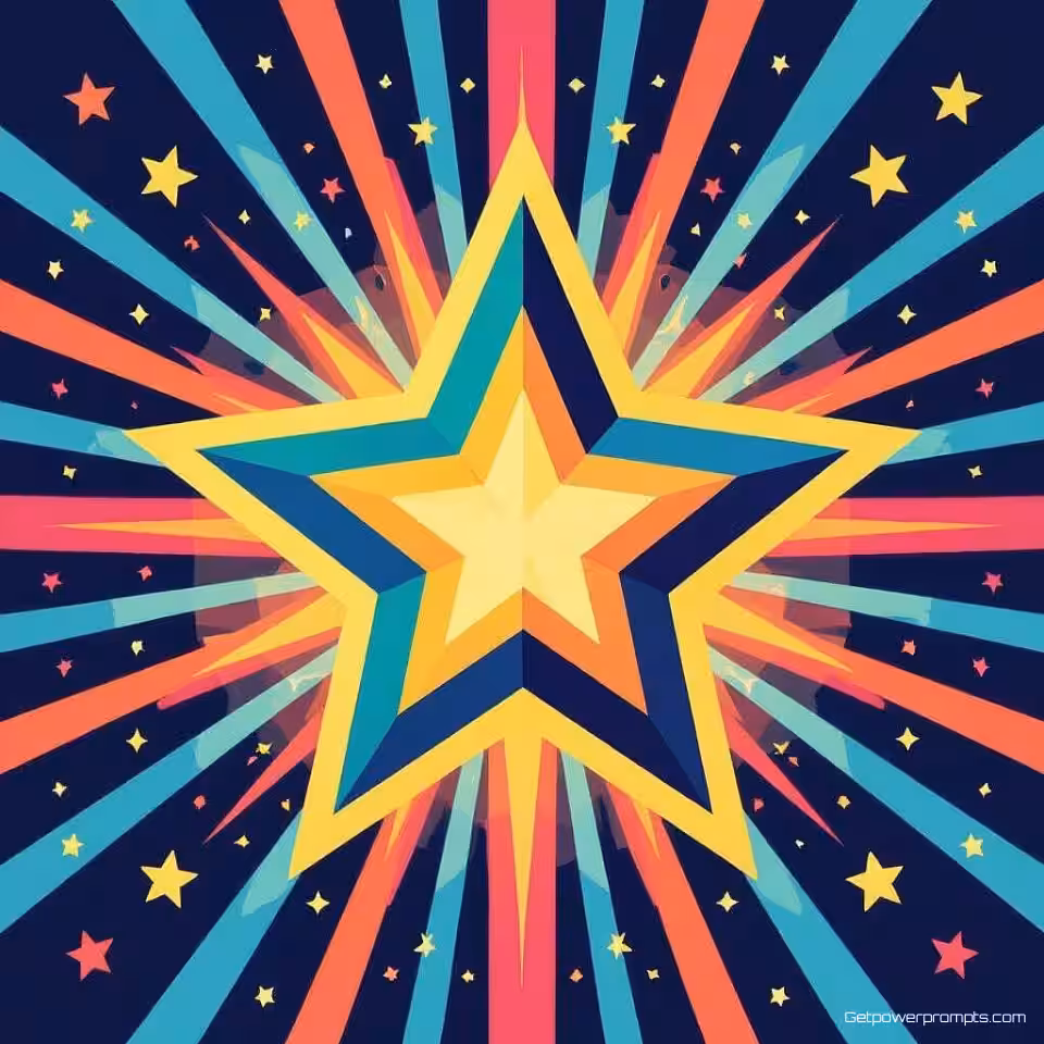 Ster, geanimeerde GIF-stijl, 3 frames frames, levendig kleurenschema, transparant achtergrond, herhalende animatie, pixelkunst esthetiek, retro digitale kunst, schone randen, professionele branding, commercieel gebruik