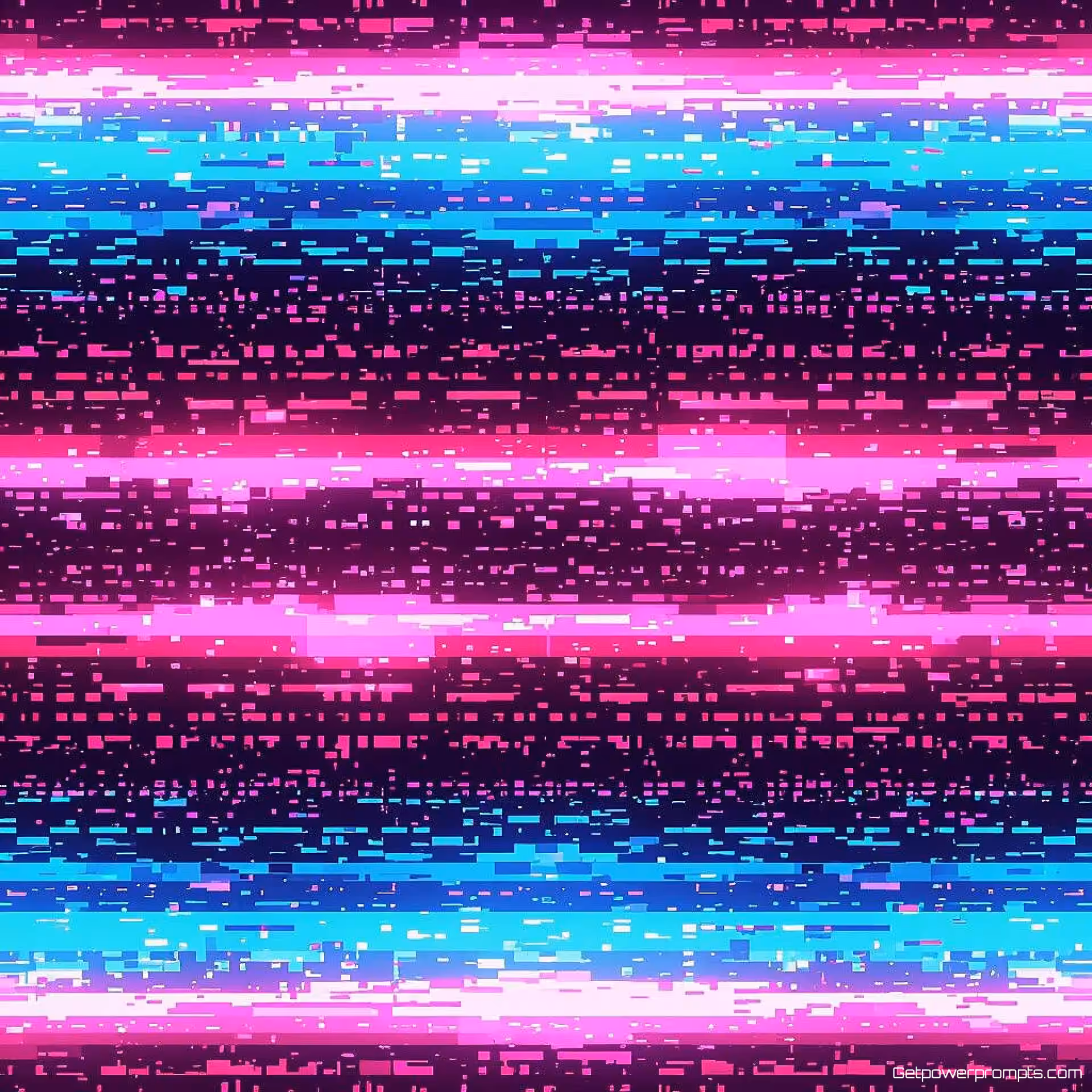 Pixel verschuiving digitaal patroon, cyberpunk ontwerp, neon kleurenschema, data corruptie effecten, digitale vervormingsartefacten, naadloos herhalende textuur, effen kleur achtergrond, pixelverplaatsing, scanlijn interferentie, hoogwaardige digitale kunst, cyberpunk esthetiek, subtiel glitch niveau