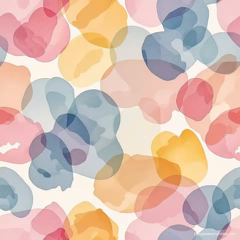 Abstract, digitale aquarel textuur, modern ontwerp, pastel tinten kleurenschema, naadloos herhalend patroon, wit achtergrond, vloeiende penseelstreken, organische kleurmenging, artistieke aquarel effecten, hoogwaardige digitale kunst, schilderachtige textuur