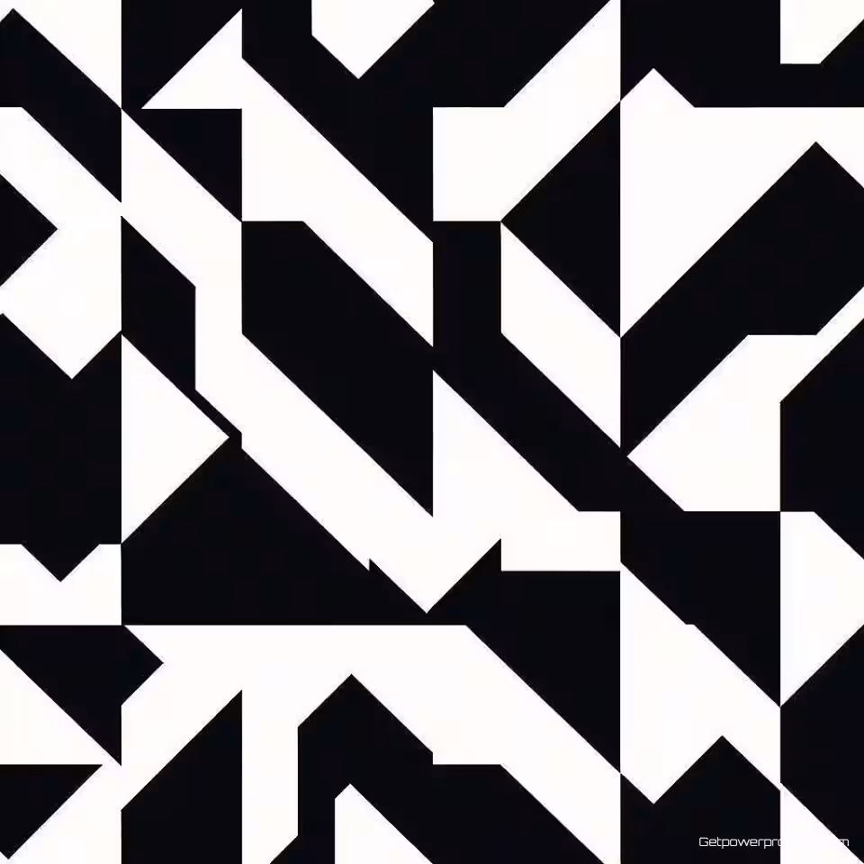 Abstract, minimalistisch geometrisch patroon, modern ontwerp, monochroom kleurenschema, naadloos herhalend motief, effen wit achtergrond, schone lijnen, moderne esthetiek, precieze vectorelementen, professionele branding textuur