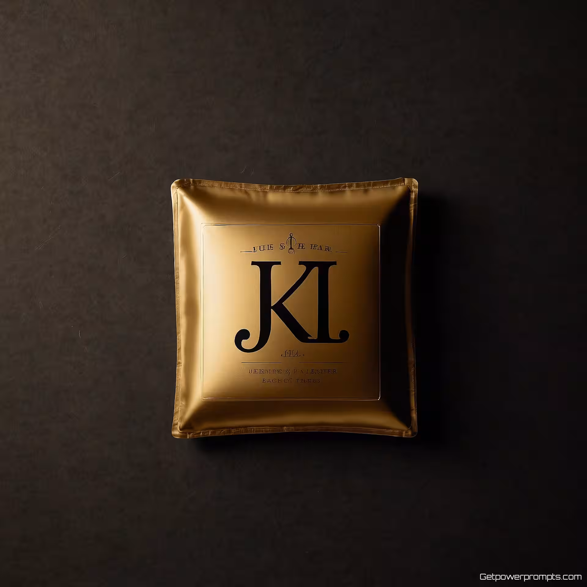 JKL, vintage, effen kleur achtergrond, natuurlijk licht verlichting, goud en zwart, gecentreerde compositie, elegante typografie, professionele branding