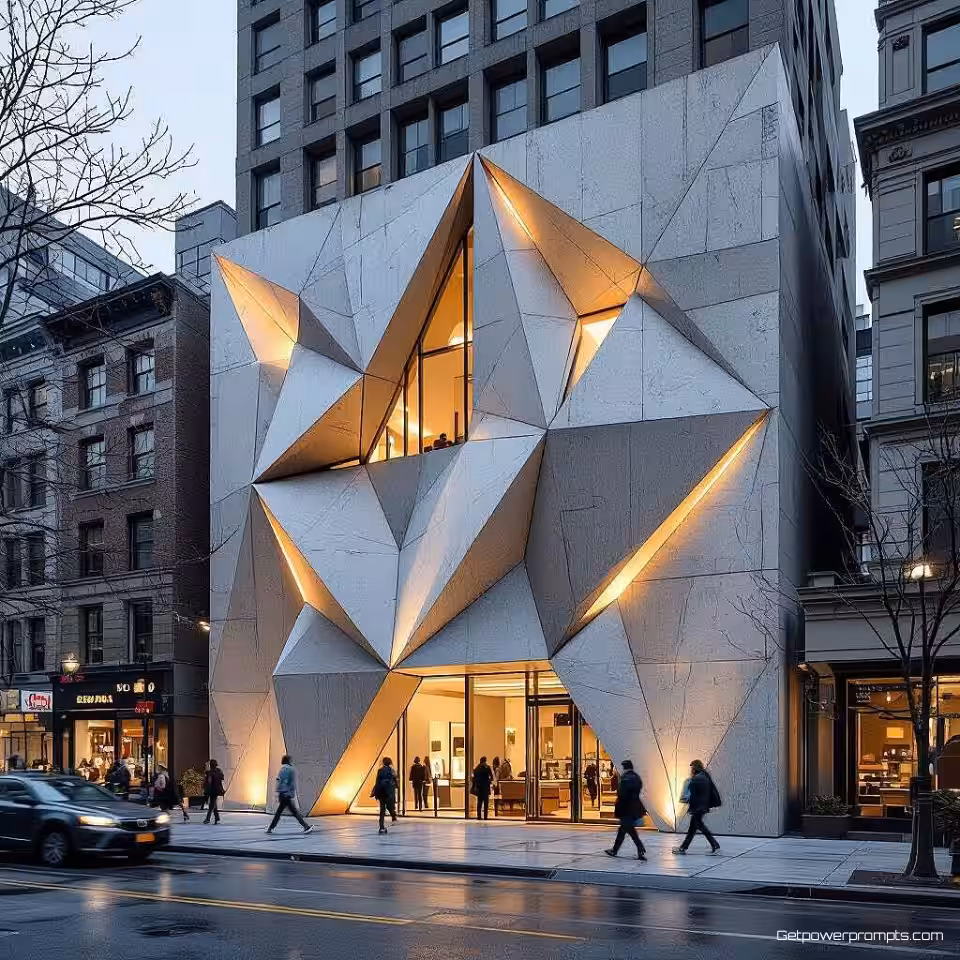 Geometrische lettervorm, architecturale integratie, brutalistisch beton gevel, fotorealistische weergave weergave, zacht daglicht verlichting, stedelijke stadscontext omgeving, gebouwoppervlak installatie, professionele corporate identity, geïntegreerde typografie, stedelijk ontwerp esthetiek, realistische materiaaltextuur, contextuele branding