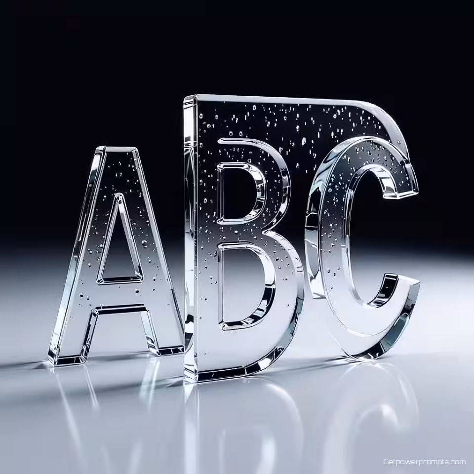 ABC monogram, mat glas glasoppervlak, fotorealistisch weergave, studioverlichting verlichting, witte achtergrond achtergrond, gegraveerde typografie, transparant materiaal, professionele branding, gedetailleerde close-up, realistische glastextuur, lichtbrekingseffecten