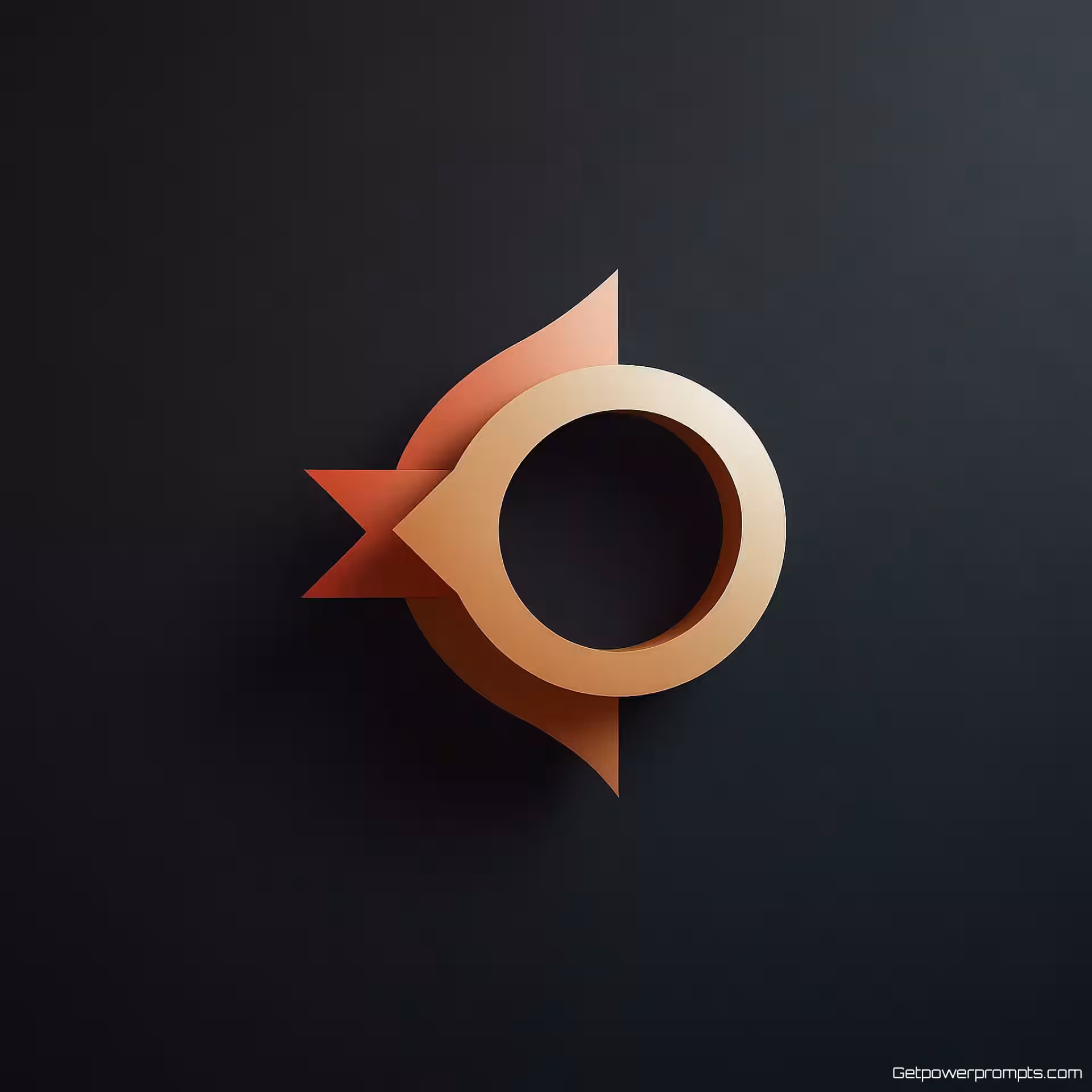 Minimaal merksymbool, minimalistisch ontwerp, subtiele gradient achtergrond achtergrond, dramatische verlichting verlichting, creatieve sfeer sfeer, professionele branding, schone compositie, visuele identiteit