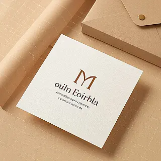 Logomark, minimalistisch visueel systeem, schone studio achtergrond, primair, gebalanceerd lay-out, zacht verlichting, professioneel atmosfeer, samenhangende branding, identiteitsontwerp, professionele presentatie, visuele consistentie, merkapplicatiemockup