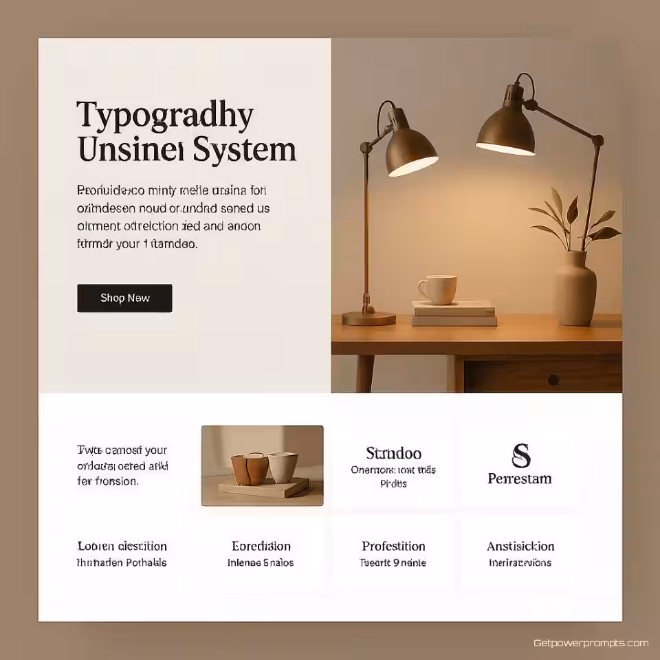 Typografiesysteem, minimalistisch visueel systeem, schone studio achtergrond, primair, gebalanceerd lay-out, zacht verlichting, professioneel atmosfeer, samenhangende branding, identiteitsontwerp, professionele presentatie, visuele consistentie, merkapplicatiemockup