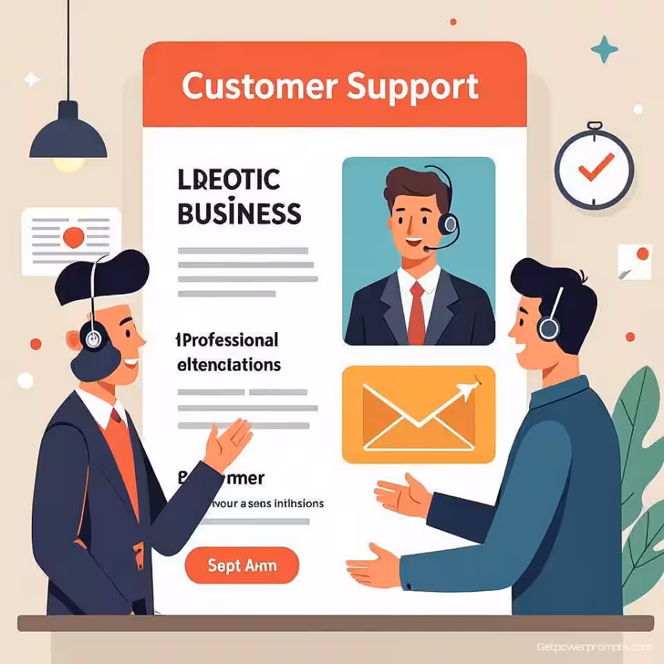 Klantenservice, flat illustratie illustratie, professioneel sfeer, gecentreerde compositie perspectief, pastel kleuren kleurenschema, redactionele nieuwsbrieffunctie, professionele presentatie, schone lijnen, boeiende visuele stijl