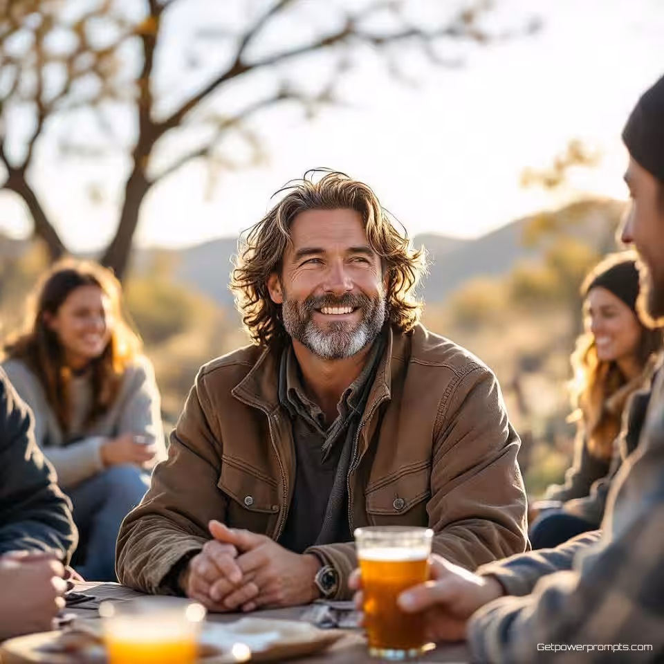 Gemeenschapsbijeenkomst, authentieke documentaire fotografie, inspirerend narratief, omgevingsportret compositie, natuurlijke omgevingsbelichting belichting, aards natuurlijk palet, spontaan moment, menselijke verbinding, redactioneel campagnebeeld, natuurlijke omgeving achtergrond, emotionele storytelling