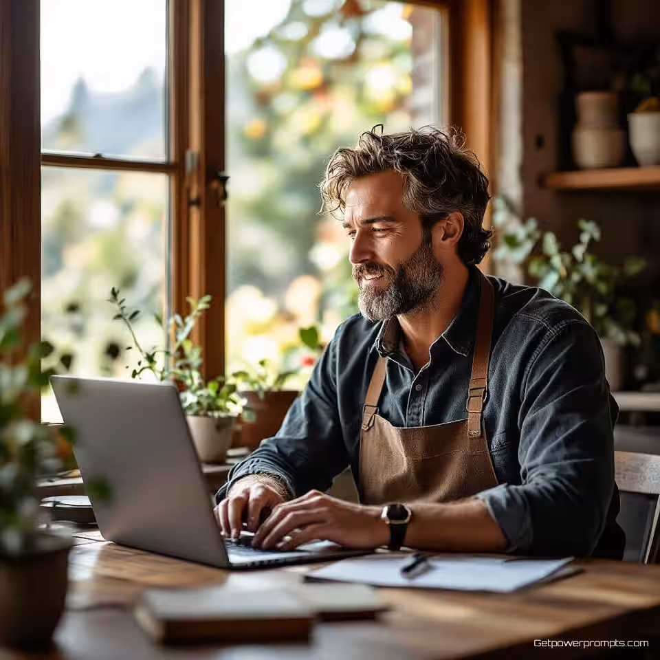Kleine ondernemer, authentieke documentaire fotografie, inspirerend narratief, omgevingsportret compositie, natuurlijke omgevingsbelichting belichting, aards natuurlijk palet, spontaan moment, menselijke verbinding, redactioneel campagnebeeld, natuurlijke omgeving achtergrond, emotionele storytelling