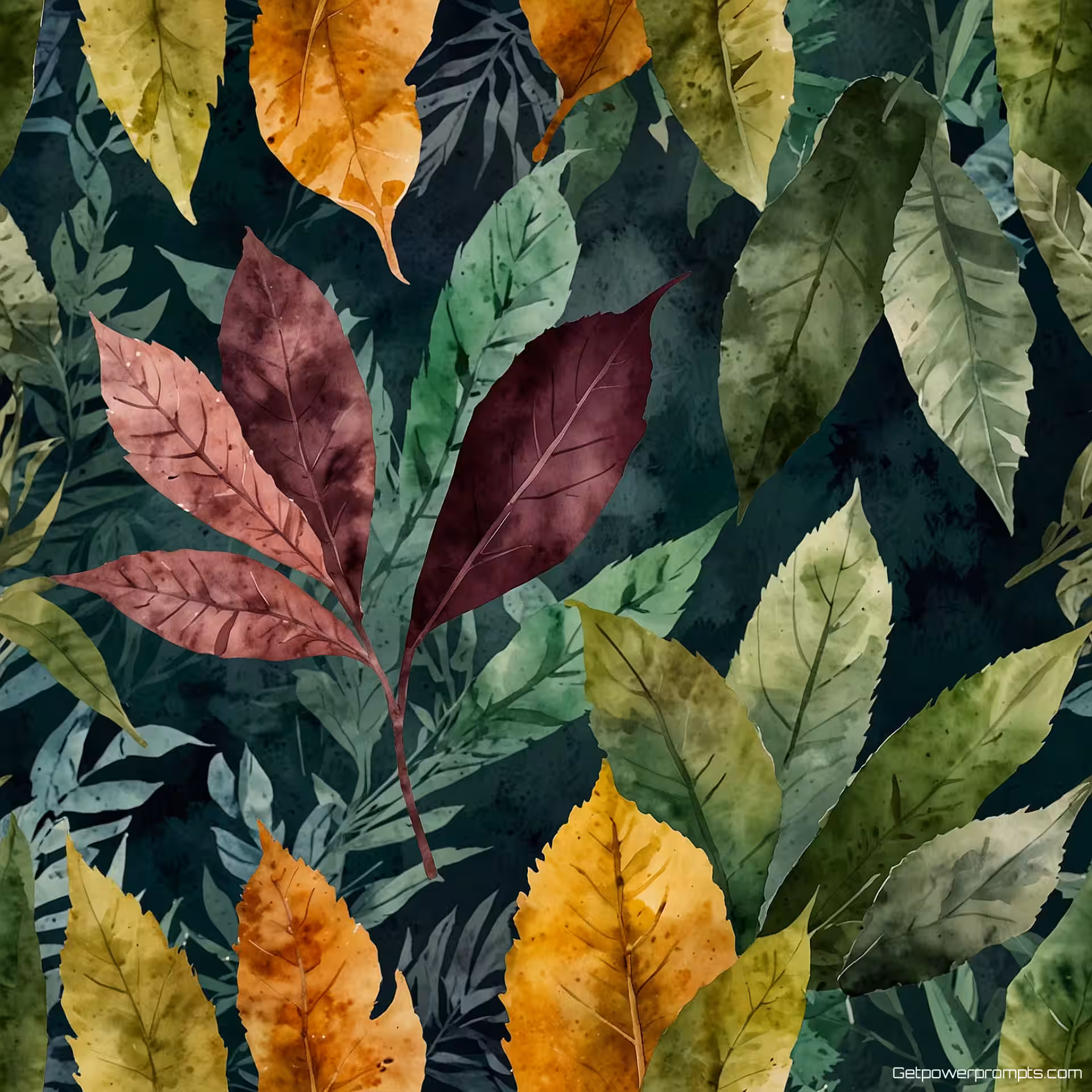 Bladeren en botanische elementen, aquareltextuur, getextureerd oppervlak achtergrond, natuurlijk licht verlichting, moderne sfeer sfeer, professionele marketing esthetiek, schone compositie, veelzijdig ontwerpelement