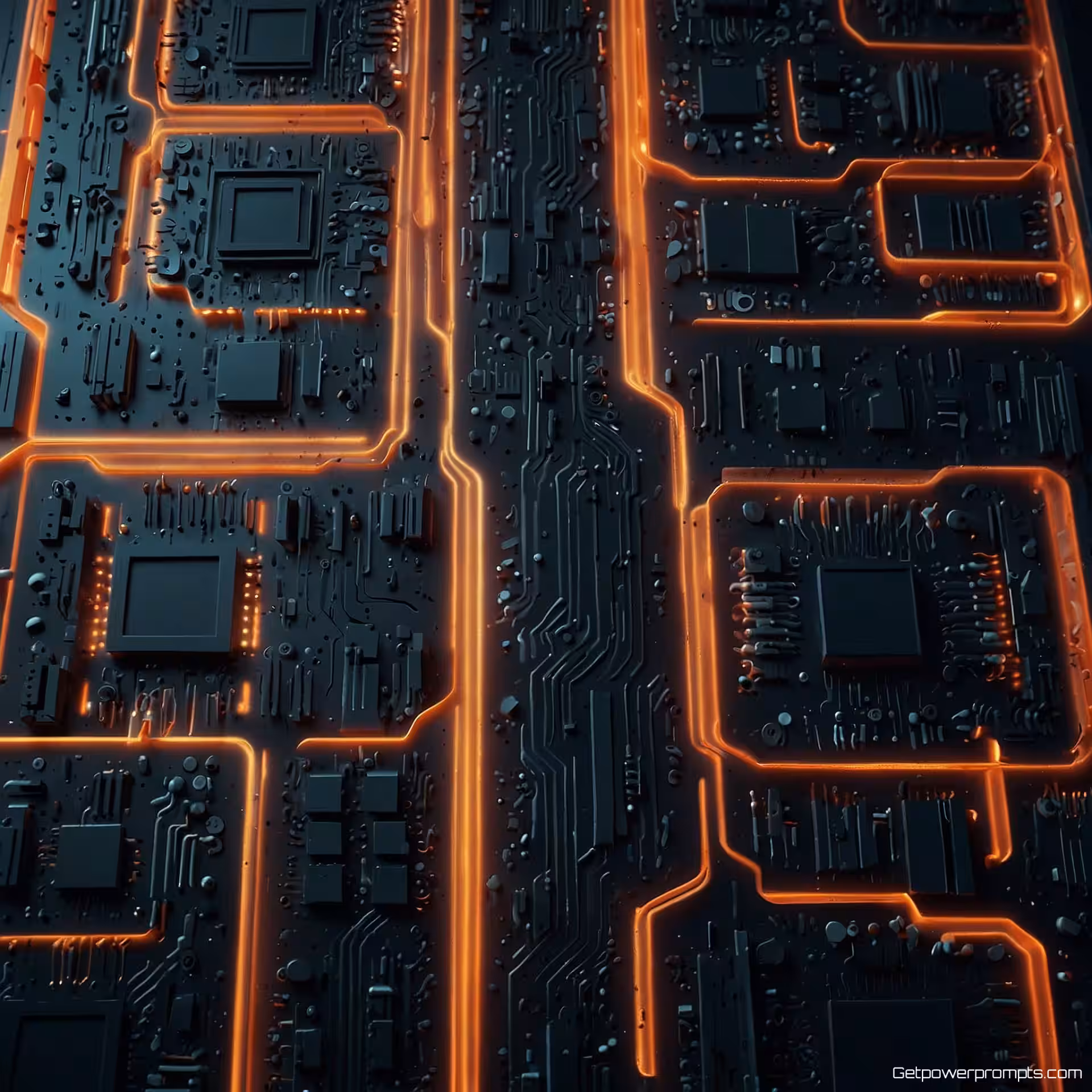 Digitale circuitpatronen, 3D-rendering, effen kleurachtergrond achtergrond, natuurlijk licht verlichting, moderne sfeer sfeer, professionele marketing esthetiek, schone compositie, veelzijdig ontwerpelement