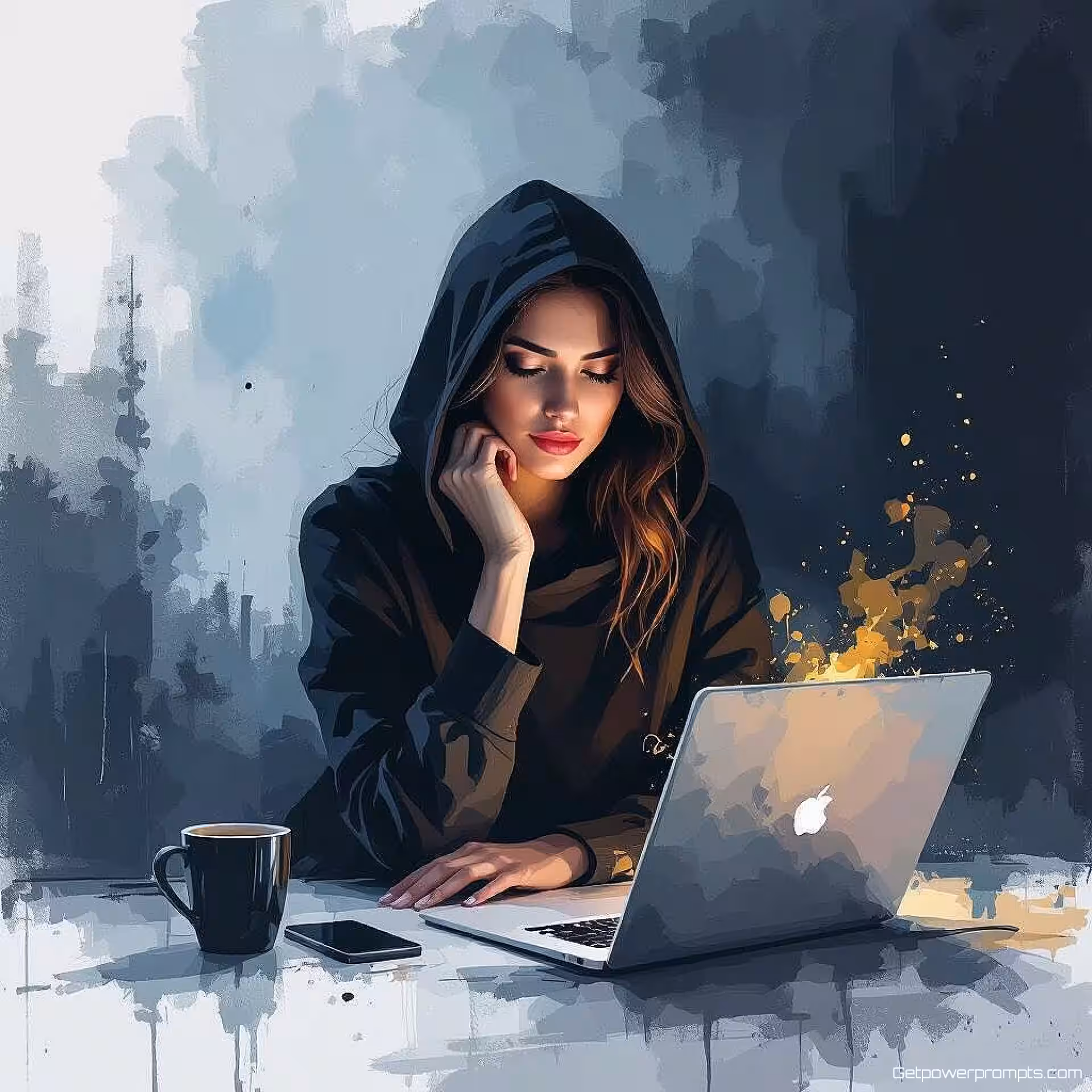 Online privacy, digitale schilderkunst, beschouwend sfeer, aards palet, redactionele sociale commentaar illustratie, tot nadenken stemmende beelden, klaar voor tijdschriftopmaak, professioneel kunstwerk, hedendaagse relevantie, publicatiekwaliteit, symbolische weergave, culturele kritiek, schone compositie