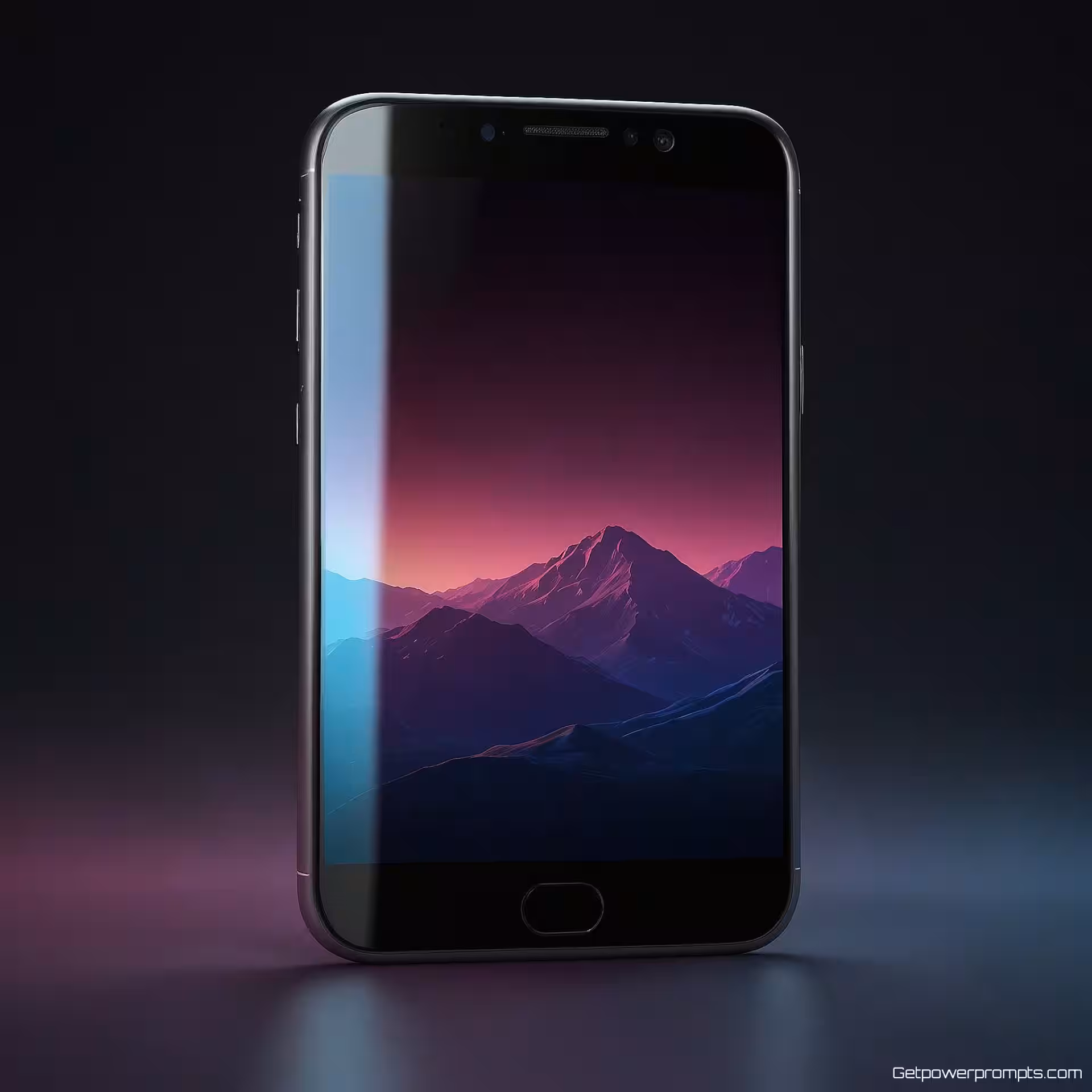 Smartphone, 3D-rendering, professioneel sfeer, verloop achtergrond, natuurlijk licht belichting, redactionele stijl, professionele compositie, tijdschriftkwaliteit