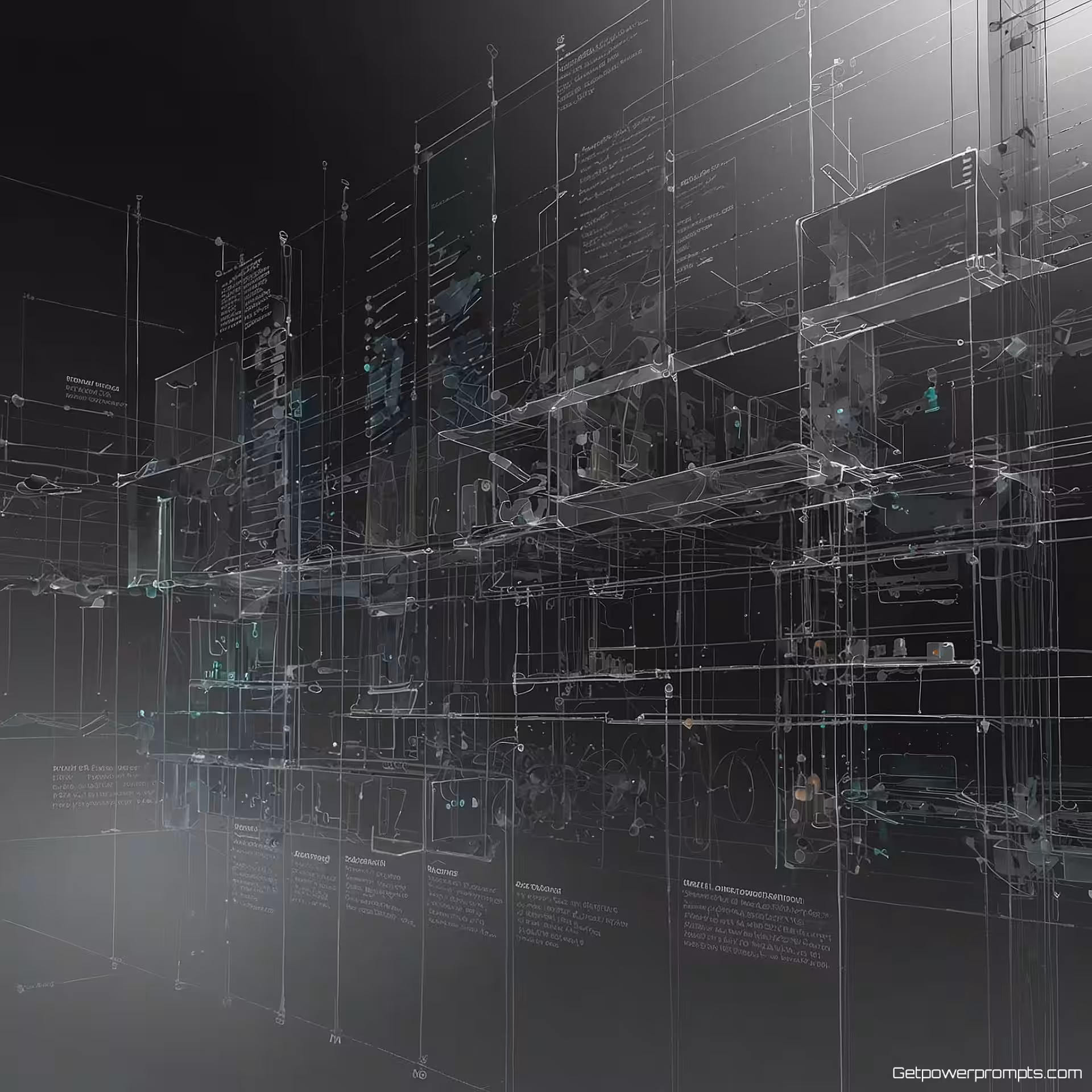 Systeemarchitectuur diagram, lijnkunst, professioneel sfeer, conceptueel diagram, redactionele lay-out, subtiel verloop achtergrond, monochroom, schone lijnen, professionele whitepaper illustratie, scherpe details, informatieontwerp