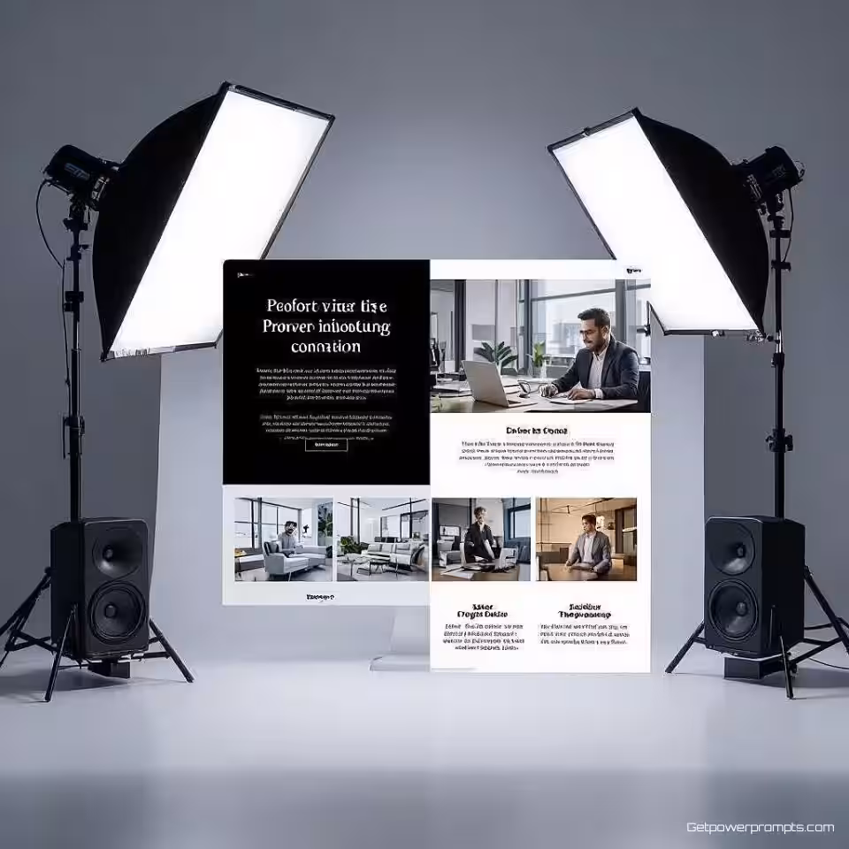 Websiteherontwerp, fotorealistisch, professioneel sfeer, voor-na vergelijking visualisatie, effen kleur achtergrond, zacht verlichting, naast elkaar compositie, transformatietijdlijn, professionele resultaten showcase, redactionele impact demonstratie