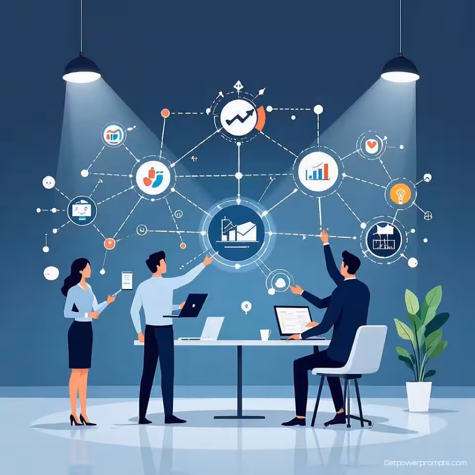 Startup-corporatie partnerschap, zakelijke illustratie, innovatieve synergie sfeer, visualisatie van strategisch partnerschap, abstract zakelijk achtergrond, zacht studio verlichting, verbonden bedrijfsentiteiten, synergie-stroomdiagram, professionele samenwerkingsmapping, redactioneel alliantieverhaal, visueel partnerschapsecosysteem, illustratie van wederzijds voordeel