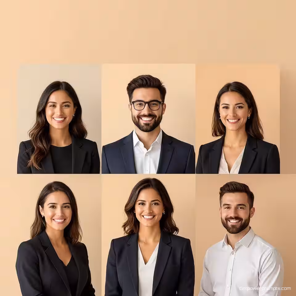 Teamfoto, flat design, effen kleur achtergrond, zachte verlichting verlichting, monochroom blauw, minimalistische dia-ontwerp, schone typografie, professionele presentatie, subtiele geometrische elementen, moderne zakelijke esthetiek, gecentreerde compositie, zachte schaduwen