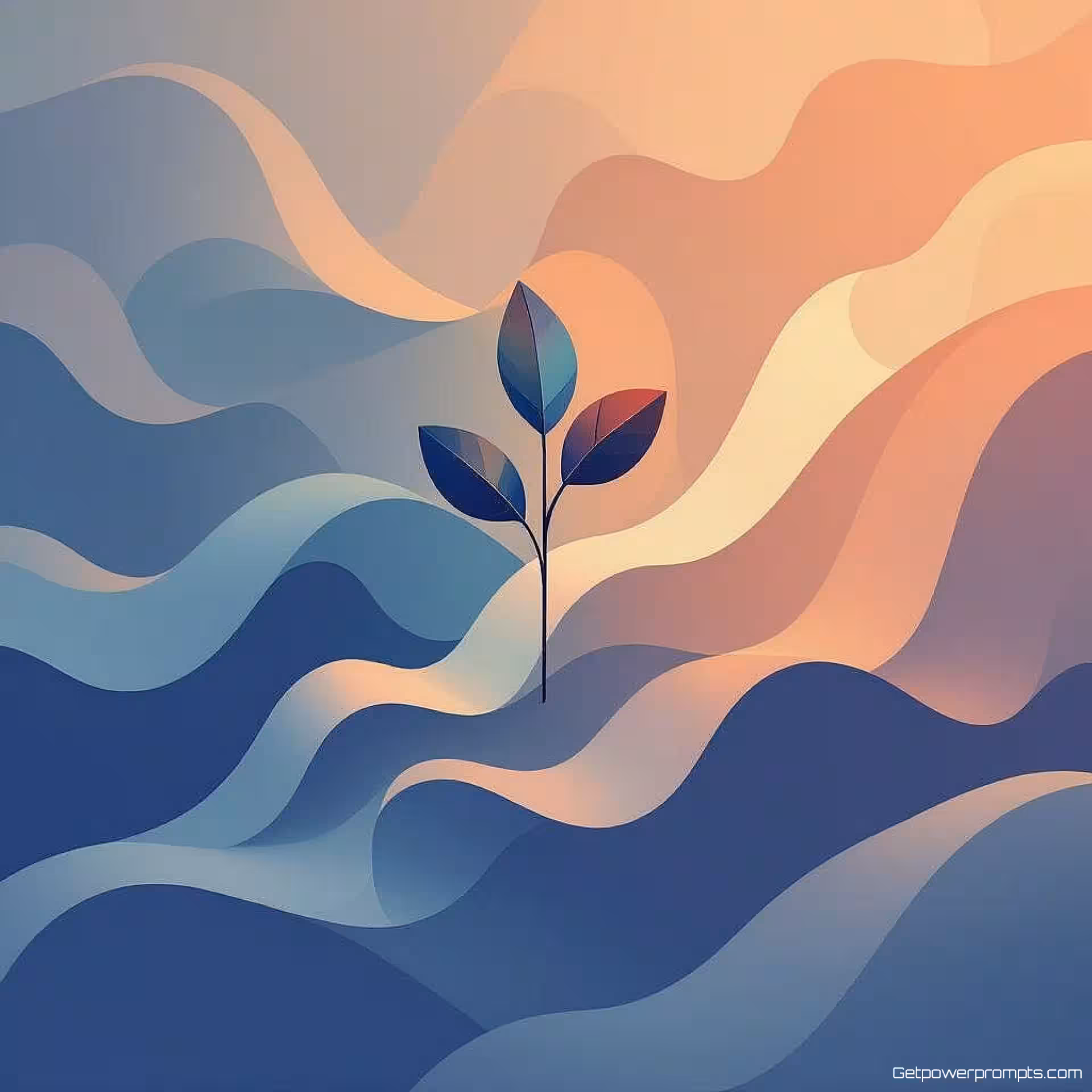 Groei strategie, minimalistische illustratie, verloop achtergrond achtergrond, zacht omgevingslicht verlichting, pastelkleuren, centraal perspectief, abstracte conceptvisualisatie, moderne presentatiedia, professionele corporate esthetiek, schone geometrische elementen, subtiele visuele metaforen, gecentreerde lay-out, zachte schaduwen, minimalistisch ontwerp