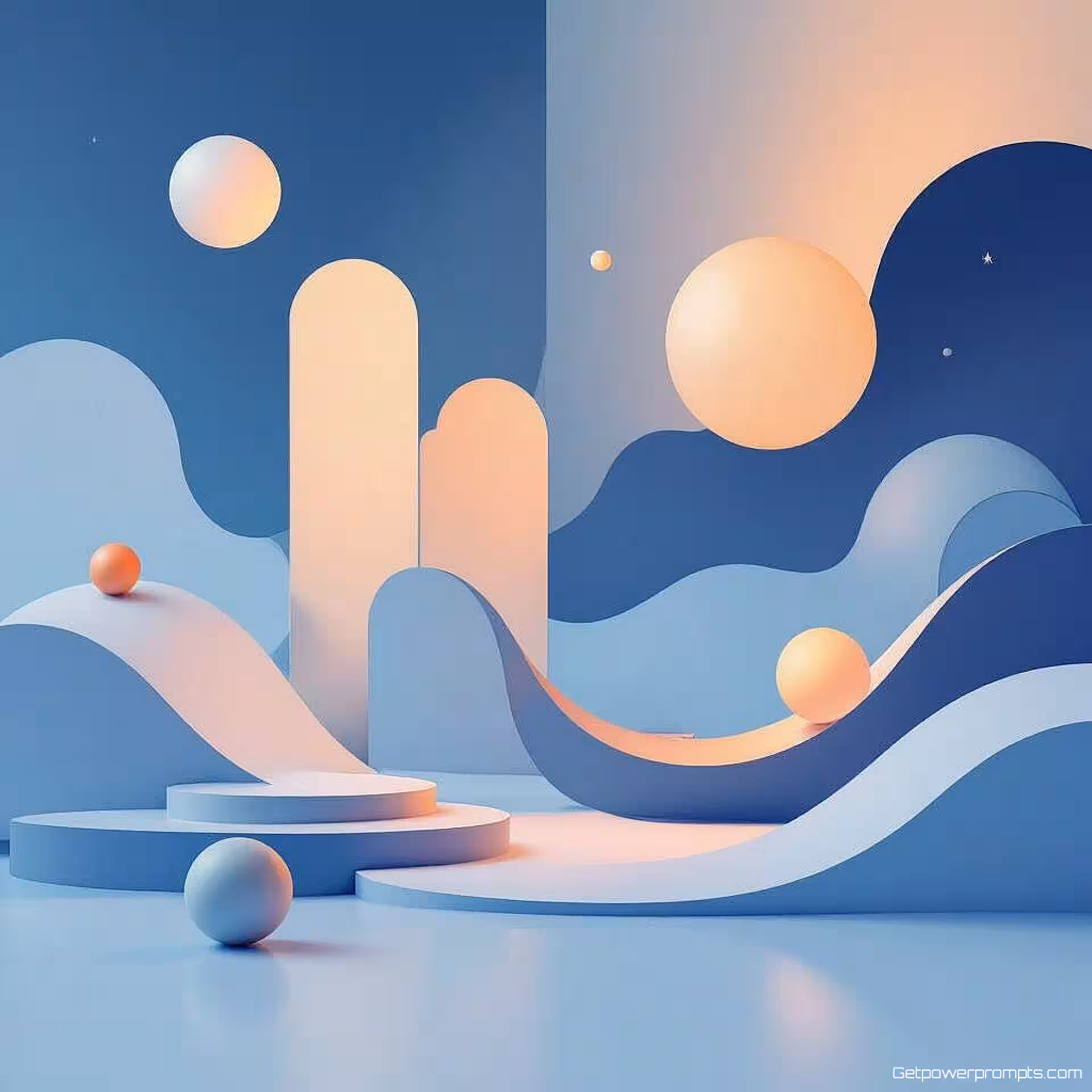 Innovatie, minimalistische illustratie, verloop achtergrond achtergrond, zacht omgevingslicht verlichting, pastelkleuren, centraal perspectief, abstracte conceptvisualisatie, moderne presentatiedia, professionele corporate esthetiek, schone geometrische elementen, subtiele visuele metaforen, gecentreerde lay-out, zachte schaduwen, minimalistisch ontwerp