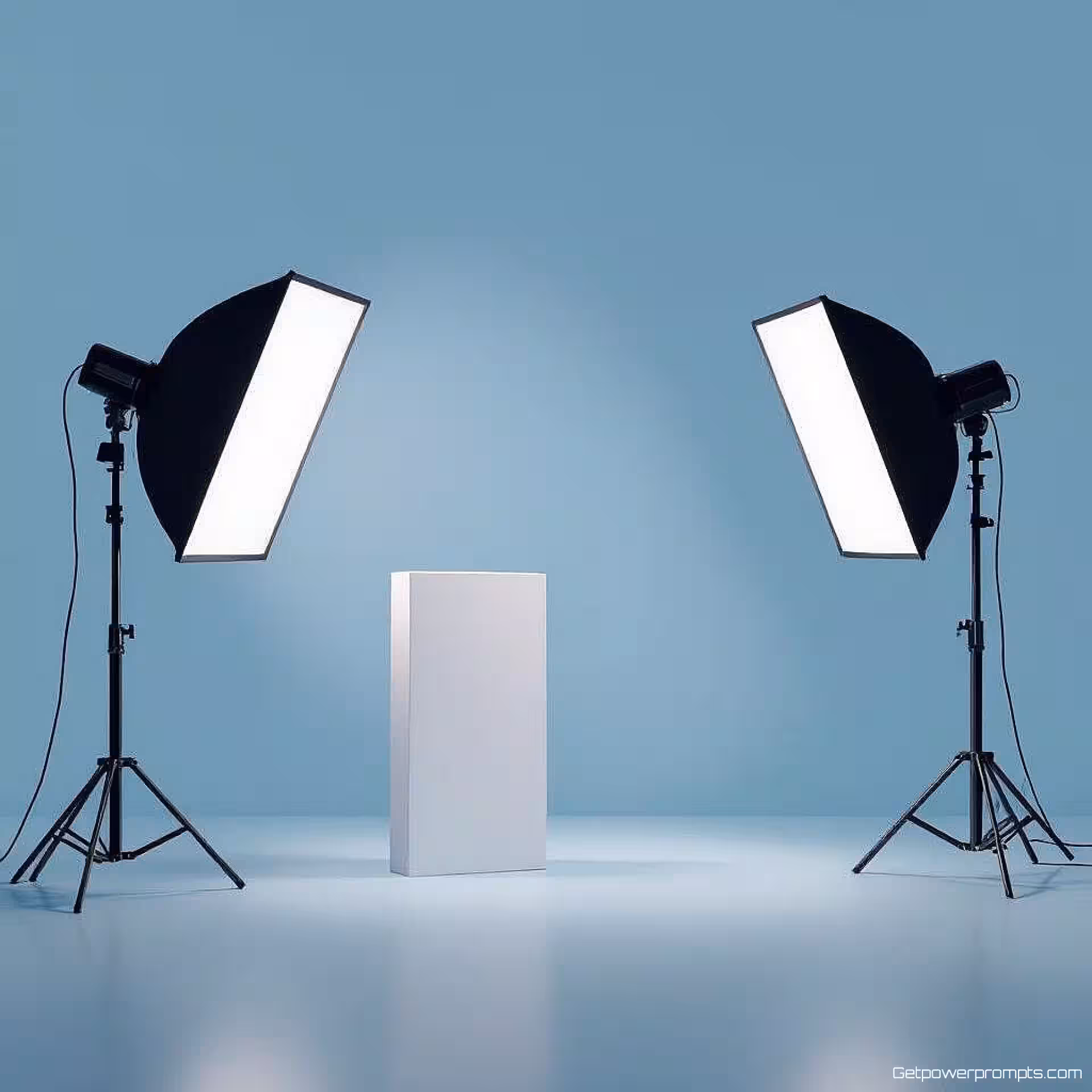 Nieuwe Productlancering, minimalistische illustratie, verloop achtergrond achtergrond, studiobelichting verlichting, blauw en wit kleurenschema, presentatiedia hero visueel, gedurfde typografie, moderne zakelijke esthetiek, schone compositie, professionele dia-ontwerp, gecentreerde lay-out, subtiele kleurverlopen, zachte schaduwen