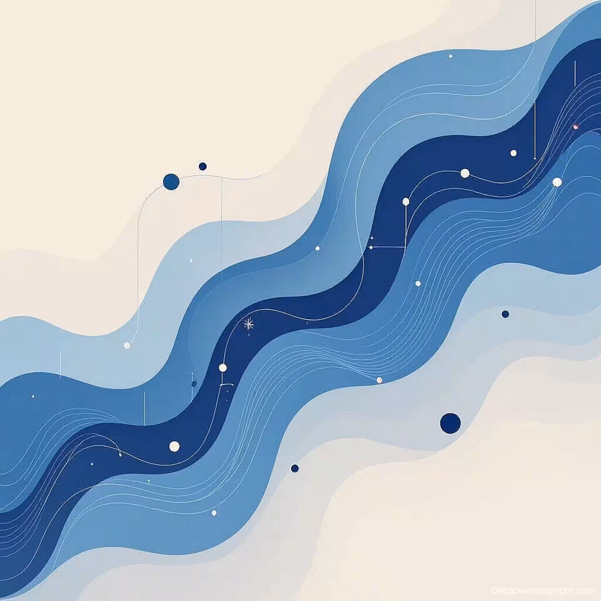 Klantreis, minimalistisch, verloop achtergrond, zachte verlichting verlichting, koel, abstracte gegevensstroomvisualisatie, moderne presentatiedia, dynamische compositie, professionele zakelijke esthetiek, schone geometrische elementen, subtiele bewegings effecten, gecentreerde lay-out, zachte schaduwen