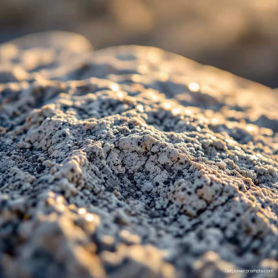 Graniet steen textuur, macrofotografie, fotorealistisch, natuurlijk ochtendlicht belichting, extreem close-up perspectief, aardse tonen, gedetailleerde texturen, natuurlijke patronen, professionele natuurfotografie, kleine scherptediepte, selectieve scherpstelling, ingewikkelde oppervlaktedetails