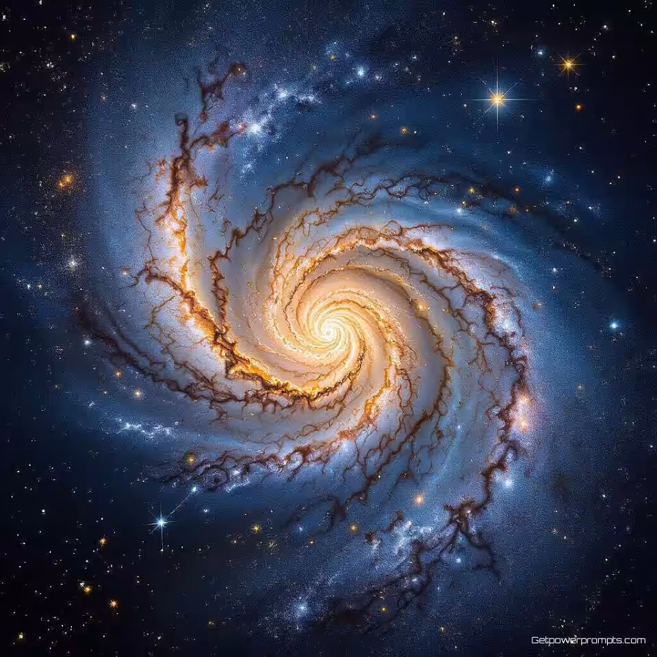 Spiraalstelsel met gedetailleerde armen, astrofotografie, breed veld astrofotografie perspectief, donkere hemel omstandigheden belichting, natuurlijke kleuren palet, realistische astrofotografie, gedetailleerde hemelkenmerken, atmosferische nachtelijke hemel, lange belichtingstijd, professionele astronomische fotografie