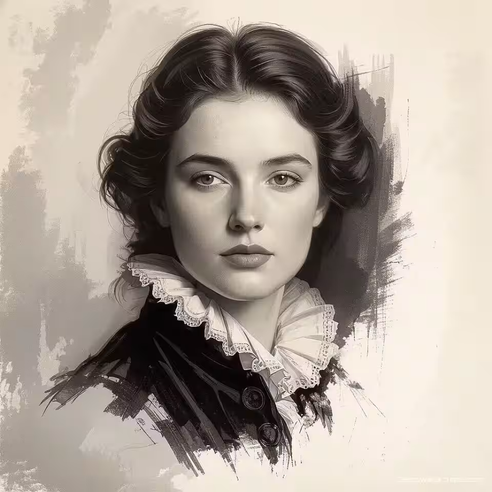 Klassiek portretonderwerp, fijn kunst portretfotografie, klassieke schilderstijl stijl, close-up perspectief perspectief, zacht natuurlijk licht belichting, aards kleurenschema kleurenschema, dromerige sfeer sfeer, galerij kwaliteit afdruk, museum tentoonstelling esthetiek, professionele portretkunst, emotionele expressie, artistieke belichting, archiefkwaliteit afdruk, ondiepe scherptediepte