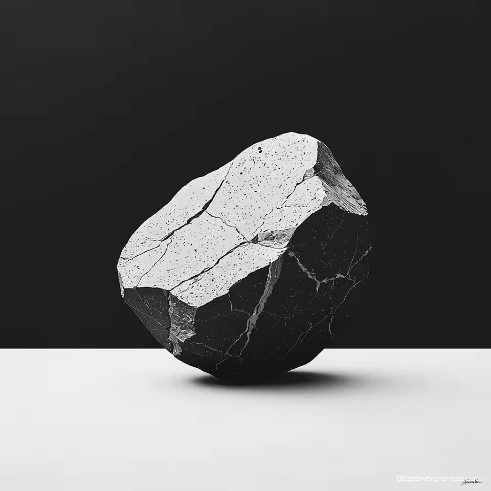 Natuurlijk element, minimalistische kunst, digitale schilderkunst stijl, gecentreerde compositie perspectief, monochroom kleurenschema, effen kleur achtergrond, galeriekwaliteit print, negatieve ruimte, schoon esthetisch, museumtentoonstelling gereed, professionele kunstprint, subtiele texturen